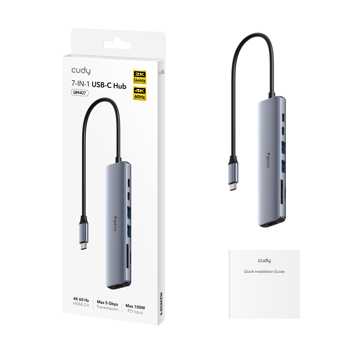 7-In-1 HDMI SD/TF 4K USB-C Hub